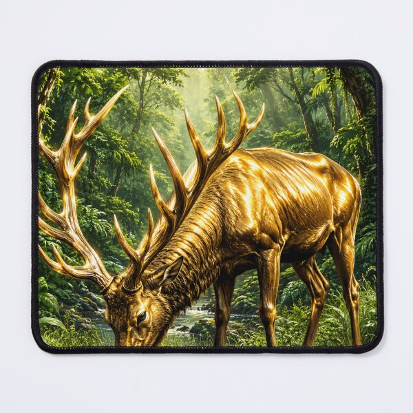 Item preview, Golden deer wildlife designed and sold by urbanshop7.