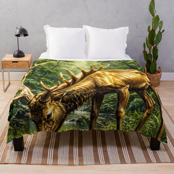 Item preview, Golden deer wildlife designed and sold by urbanshop7.