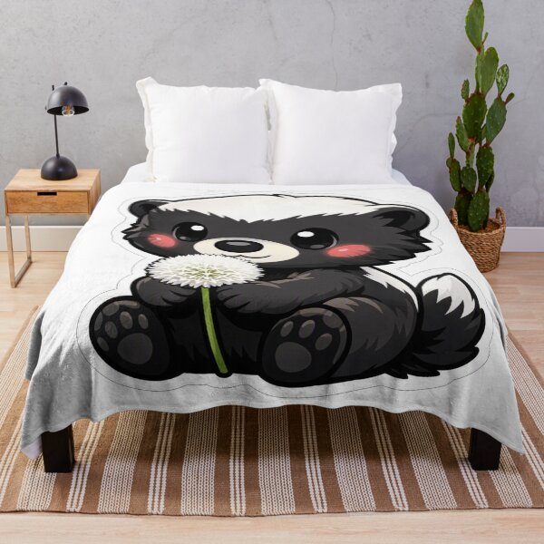 Item preview, Cute Baby Honey Badger Holding Dandelion designed and sold by Owcomm.