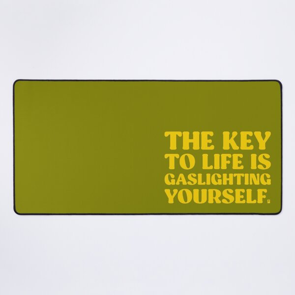 Item preview, The Key To Life Is Gaslighting Yourself - GREEN/YELLOW designed and sold by butterbeansktch.
