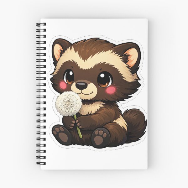 Item preview, Cute Baby Ferret Holding A Dandelion designed and sold by Owcomm.