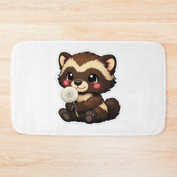 Item preview, Cute Baby Ferret Holding A Dandelion designed and sold by Owcomm.