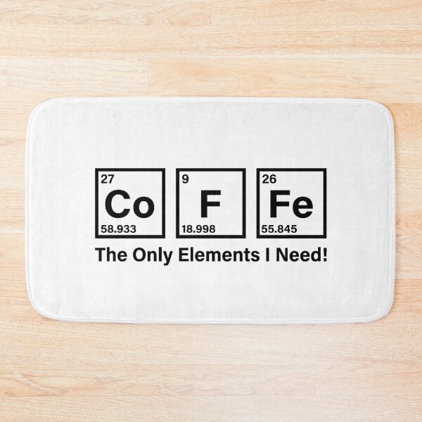 Item preview, Coffee The Only Elements I Need Periodic Table Pun designed and sold by Krasnovaovaova.