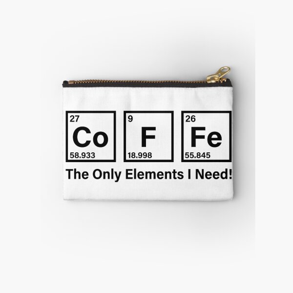 Item preview, Coffee The Only Elements I Need Periodic Table Pun designed and sold by Krasnovaovaova.