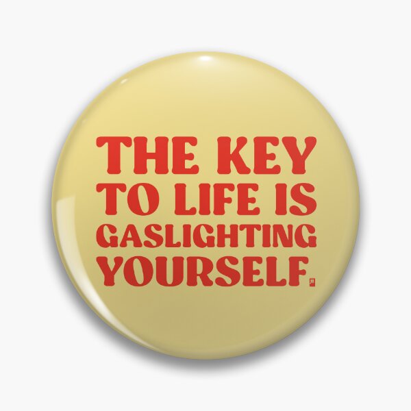 Item preview, The Key To Life Is Gaslighting Yourself - YELLOW/RED designed and sold by butterbeansktch.