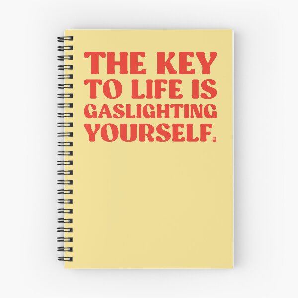 Item preview, The Key To Life Is Gaslighting Yourself - YELLOW/RED designed and sold by butterbeansktch.
