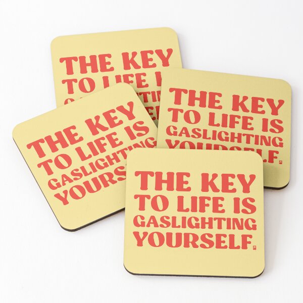 Item preview, The Key To Life Is Gaslighting Yourself - YELLOW/RED designed and sold by butterbeansktch.