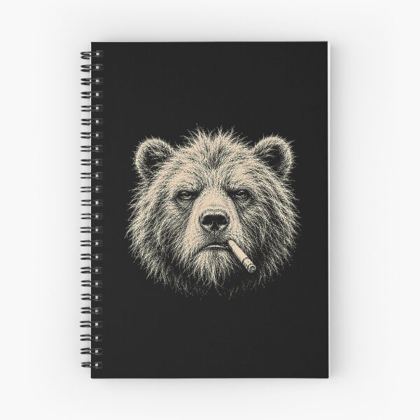 Item preview, Vintage Scruffy Wild Bear Smoking Cigarette designed and sold by gunaone-design.