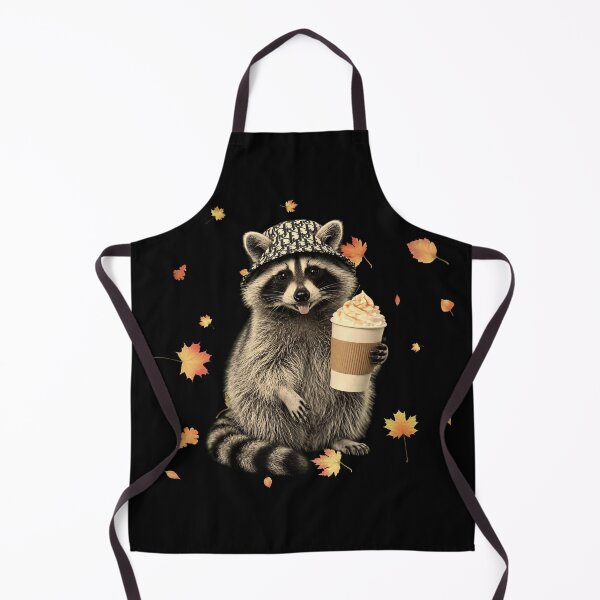Item preview, Cute Fall Raccoon Pumpkin Spice Latte - Cozy Autumn PSL designed and sold by Neurospicy Trolls.