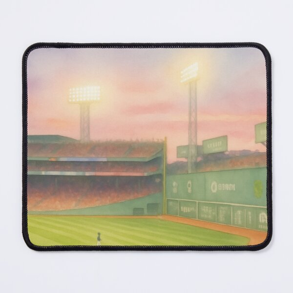 Item preview, Boston Ballpark Sunset Watercolor | Historic Green Wall Stadium Art designed and sold by SunandShade.