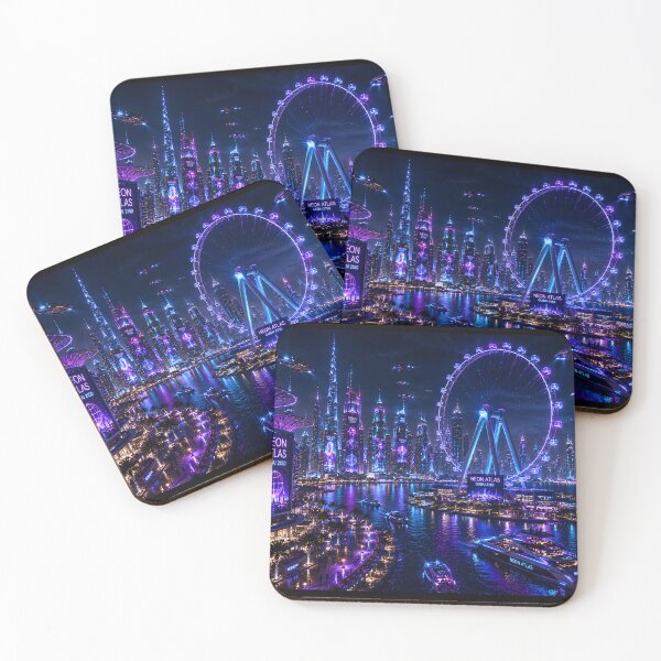 Item preview, Dubai 2150 | Futuristic Burj Khalifa | Cyberpunk Skyline designed and sold by NSAstore.