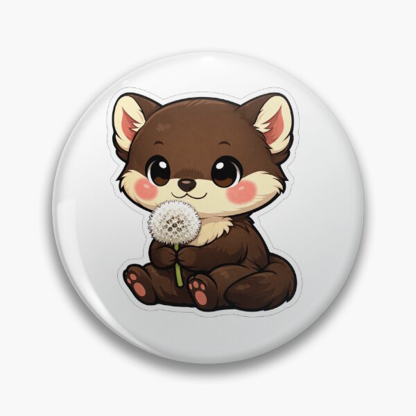 Item preview, Cute Baby Marten Holding A Dandelion designed and sold by Owcomm.