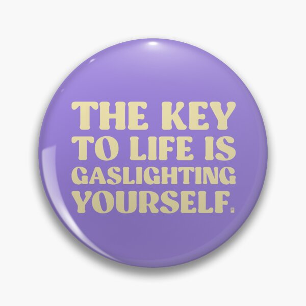 Item preview, The Key To Life Is Gaslighting Yourself - LILAC/YELLOW designed and sold by butterbeansktch.
