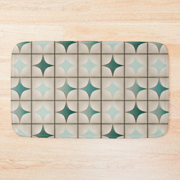 Item preview, Sage Green 3D Star Tile Pattern - Minimalist Beige Modern Mosaic Design designed and sold by Caterina@.