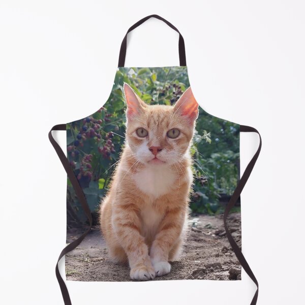 Item preview, Garden Cat Portrait - Cute Ginger Cat designed and sold by MB-CatPrints.