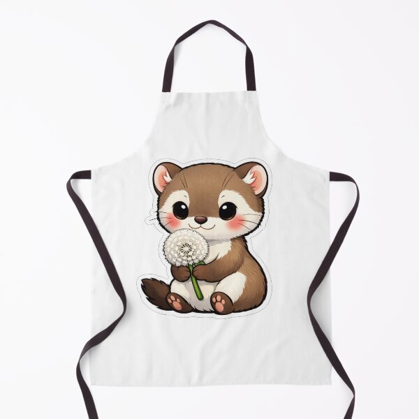 Item preview, Cute Ferret Holding A Fluffy Dandelion designed and sold by Owcomm.