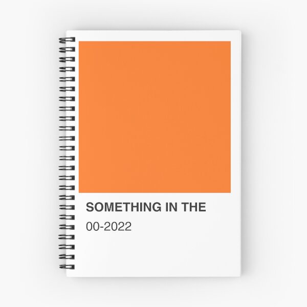 Item preview, Something In The Song Orange Colour Swatch - White Border designed and sold by The Colourful Game.