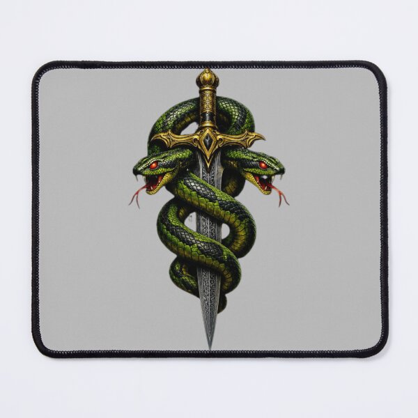Item preview, Twin Serpent Sword Sticker designed and sold by IMOBILYARI VibeCore.