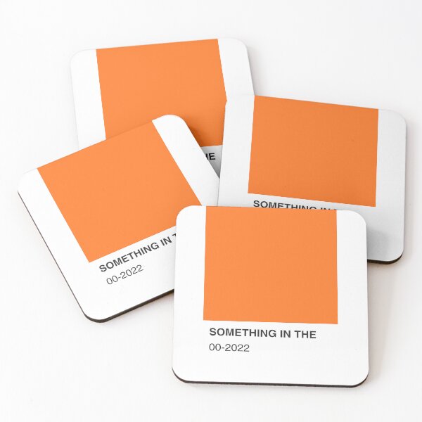 Item preview, Something In The Song Orange Colour Swatch - Full Width designed and sold by The Colourful Game.