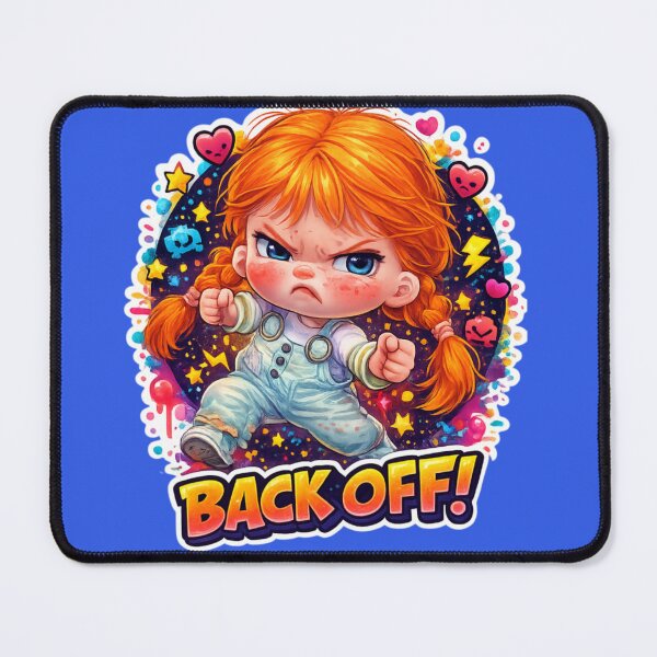 Item preview, Back Off Sassy Attitude Girl – Funny Redhead Girl Power Design designed and sold by IMOBILYARI VibeCore.