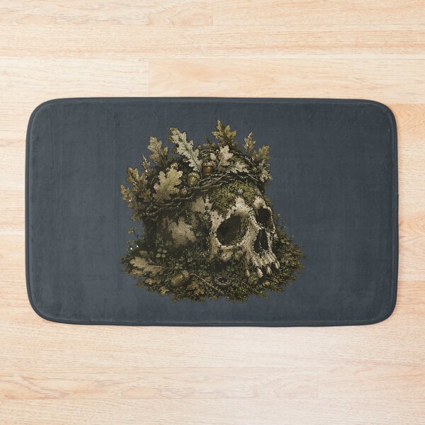 Item preview, Oak Leaf Crown Animal Skull Woodland Nature Illustration designed and sold by SimplePoDesign.