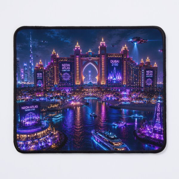 Item preview, Dubai 2150 | Futuristic Burj Khalifa | Cyberpunk Skyline designed and sold by NSAstore.