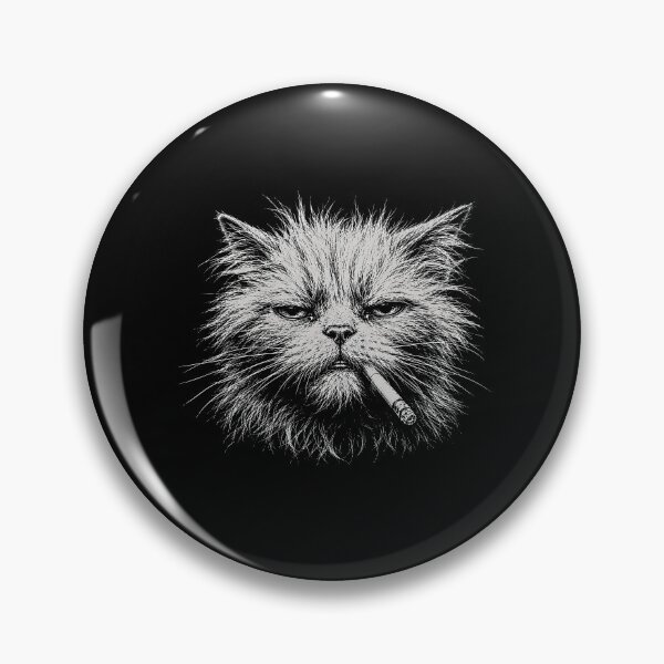 Item preview, Scruffy Cat Smoking Cigarette designed and sold by gunaone-design.