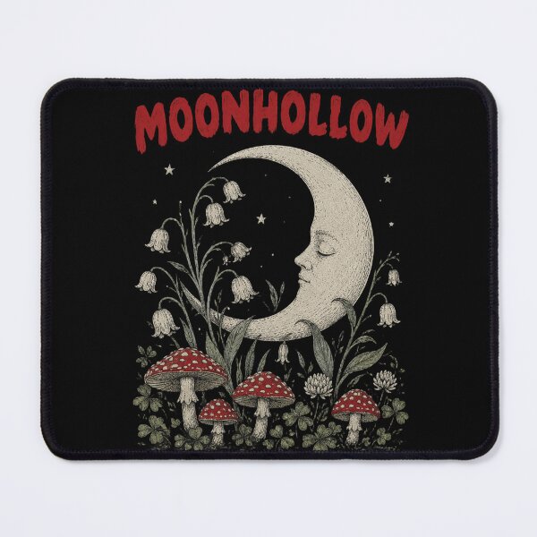 Item preview, Cottagecore Moon And Mushroom Bedroom Illustration designed and sold by bosamji.