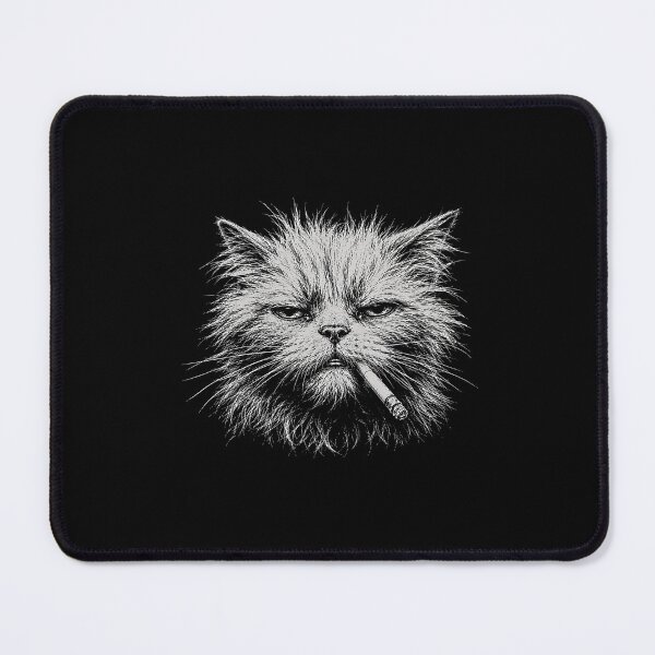 Item preview, Scruffy Cat Smoking Cigarette designed and sold by gunaone-design.