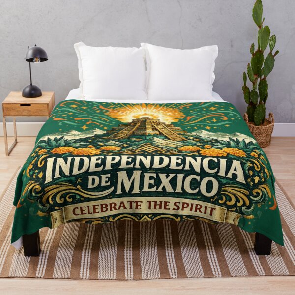 Item preview, Independencia de México Celebrate the Spirit Chichen Itza Independence Day Art designed and sold by irfanshikh.