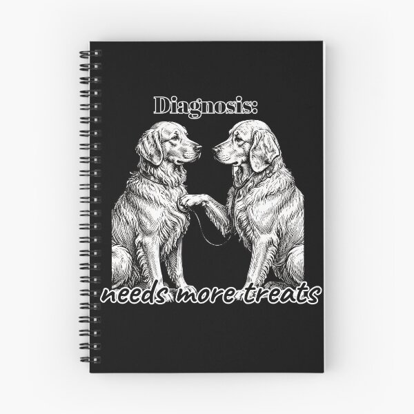 Item preview, Diagnosis Needs More Treats - Funny Golden Retriever Dog Doctor Dogtor designed and sold by Neurospicy Trolls.