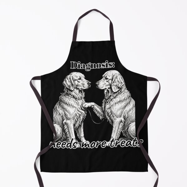 Item preview, Diagnosis Needs More Treats - Funny Golden Retriever Dog Doctor Dogtor designed and sold by Neurospicy Trolls.
