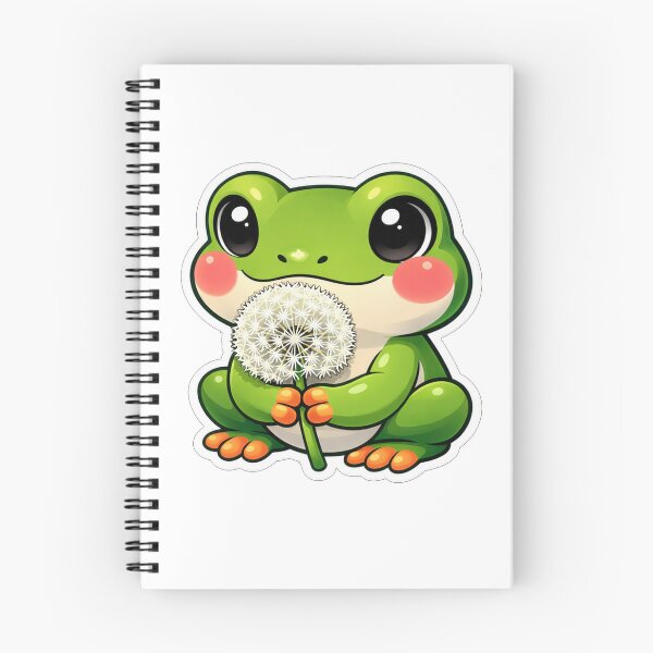 Item preview, Cute Little Green Frog Holding Dandelion designed and sold by Owcomm.