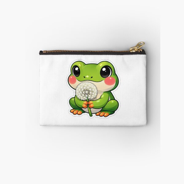 Item preview, Cute Little Green Frog Holding Dandelion designed and sold by Owcomm.