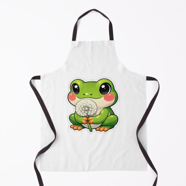 Item preview, Cute Little Green Frog Holding Dandelion designed and sold by Owcomm.