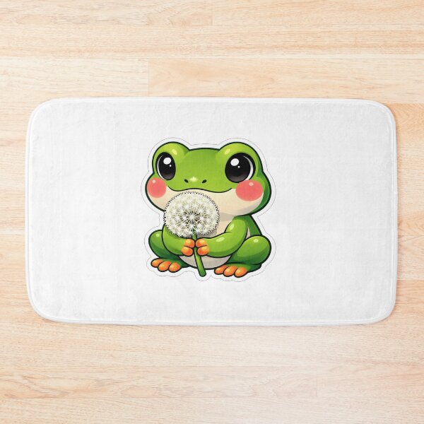 Item preview, Cute Little Green Frog Holding Dandelion designed and sold by Owcomm.