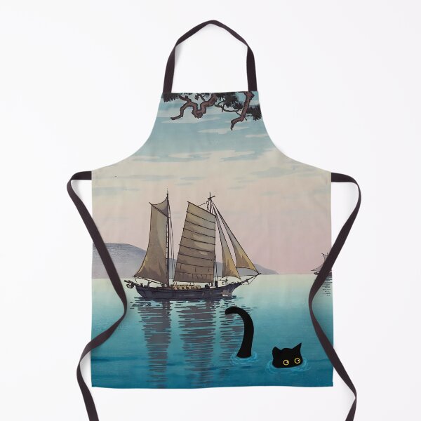 Item preview, Cute cat at Maiko Beach Inspired Tsuchiya Koitsu Art designed and sold by PurrfectHome.