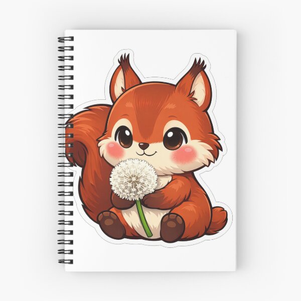 Item preview, Cute Red Squirrel Holding A Dandelion designed and sold by Owcomm.