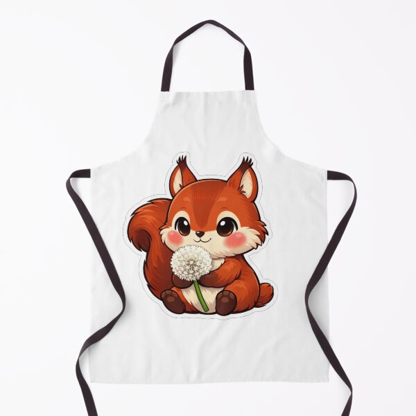 Item preview, Cute Red Squirrel Holding A Dandelion designed and sold by Owcomm.