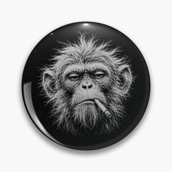 Item preview, Scruffy Monkey Smoking Cigarette designed and sold by gunaone-design.