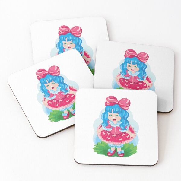 Item preview, Cute Doll with Blue Hair Vintage Cartoon Girl Art designed and sold by MADBULL7.