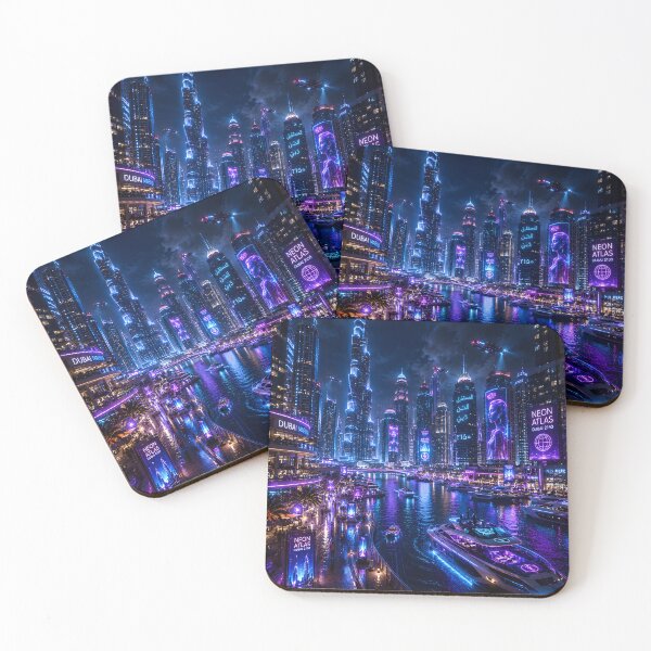 Item preview, Dubai 2150 | Futuristic Burj Khalifa | Cyberpunk Skyline designed and sold by NSAstore.