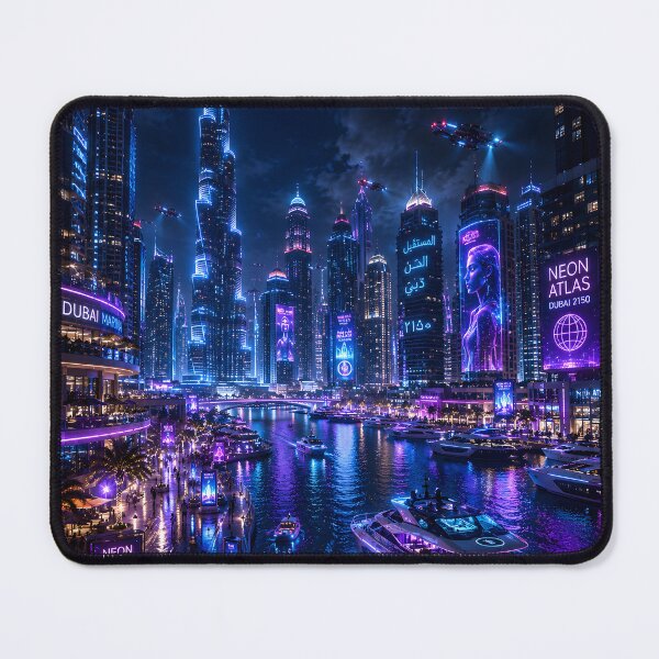 Item preview, Dubai 2150 | Futuristic Burj Khalifa | Cyberpunk Skyline designed and sold by NSAstore.