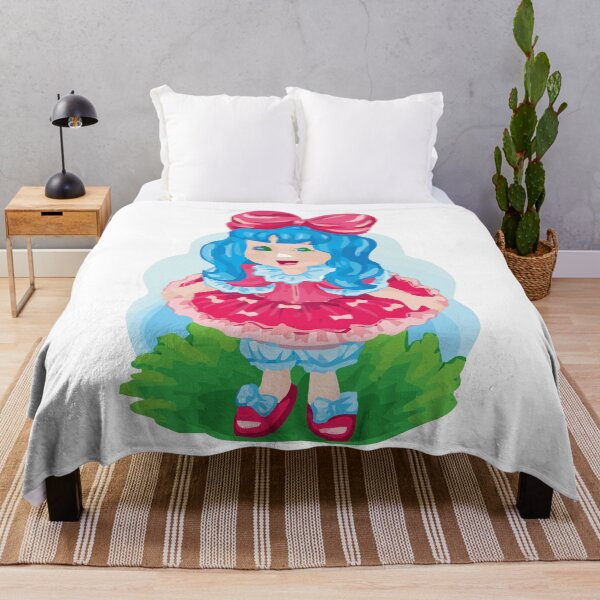 Item preview, Cute Doll with Blue Hair Vintage Cartoon Girl Art designed and sold by MADBULL7.
