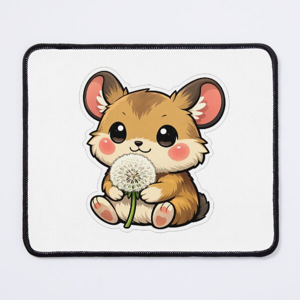 Item preview, Cute Chinchilla Holding A White Dandelion designed and sold by Owcomm.