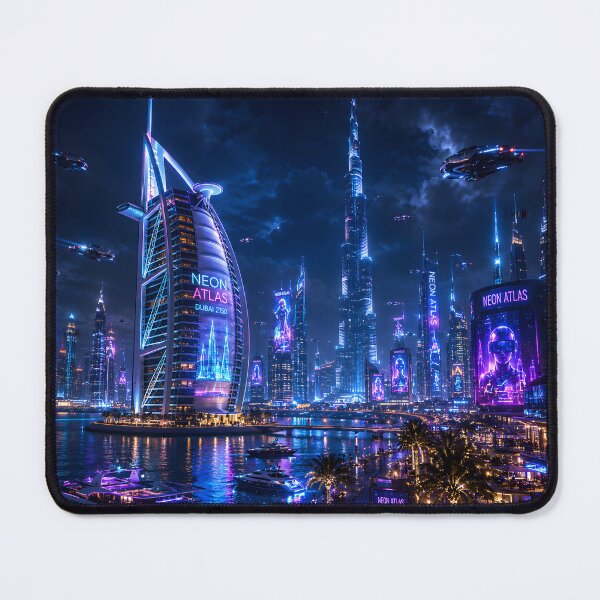 Item preview, Dubai 2150 | Futuristic Burj Khalifa | Cyberpunk Skyline designed and sold by NSAstore.