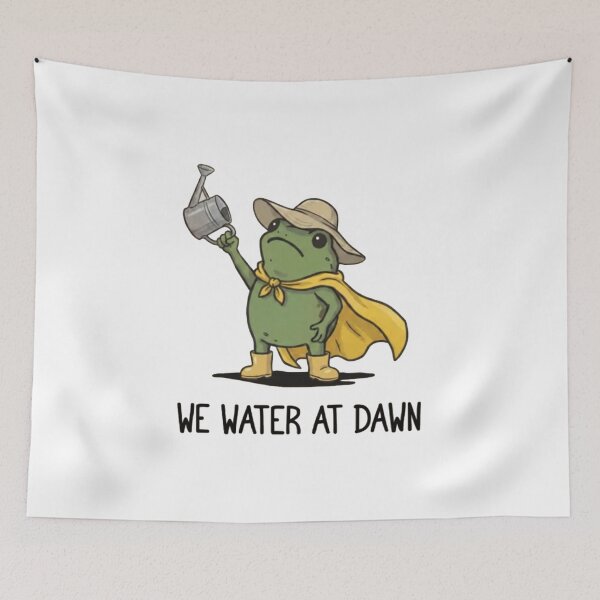 Item preview, We Water At Dawn - Funny Frog designed and sold by Gbriel3.