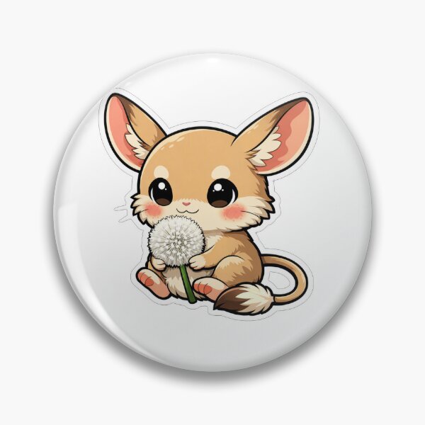 Item preview, Cute Jerboa Holding A White Dandelion Flower designed and sold by Owcomm.