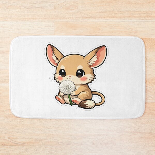 Item preview, Cute Jerboa Holding A White Dandelion Flower designed and sold by Owcomm.