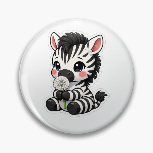 Item preview, Cute Baby Zebra Holding A Dandelion designed and sold by Owcomm.